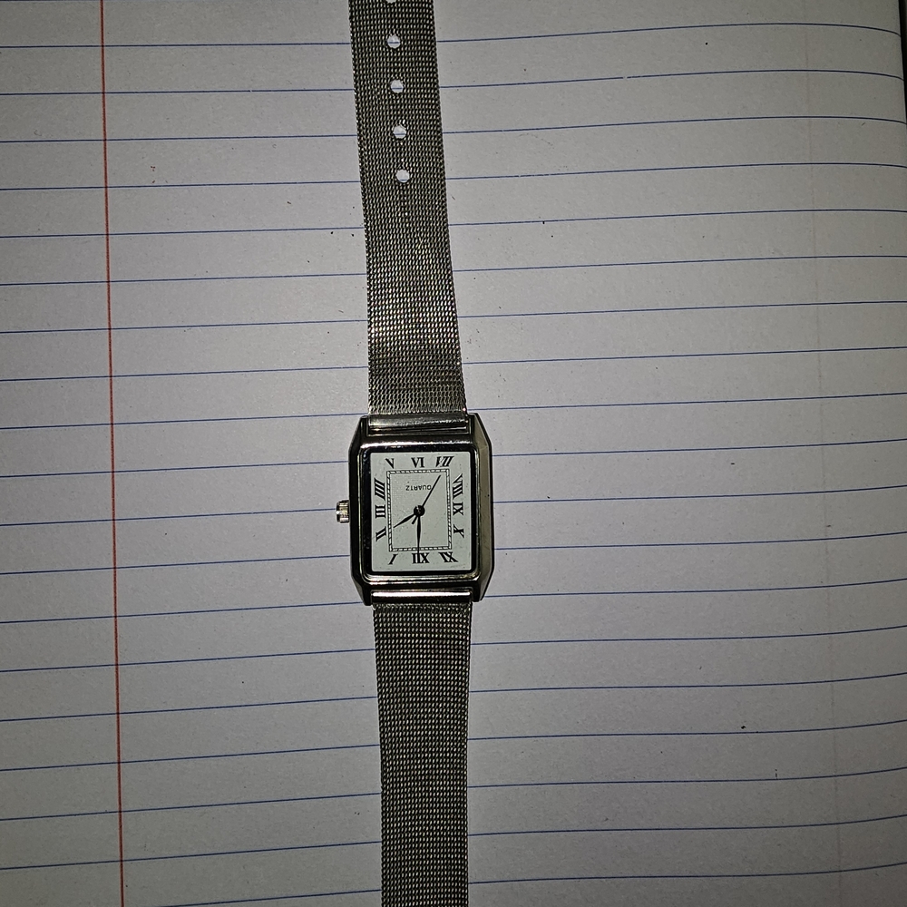 Vintage Silver Mesh Women's Watch